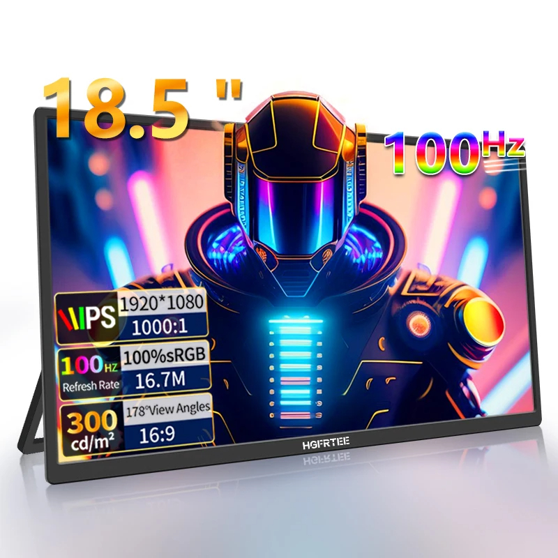 Moniteur portable HGFRTEE 18.5 pouces