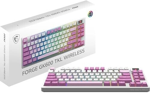 Clavier MSI Forge GK600 TKL Wireless Sky violet