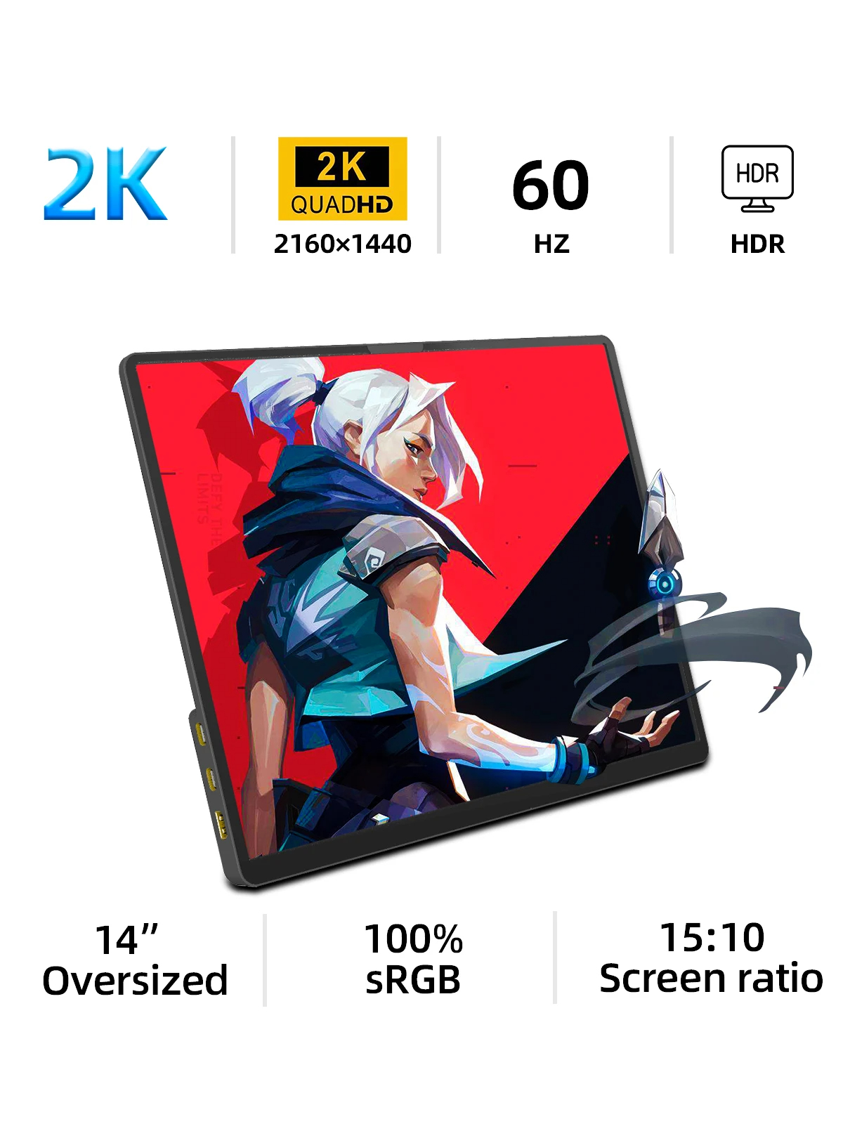 Écran Portable ZSUS 14 pouces, compatible PC, PS5, Xbox, Switch