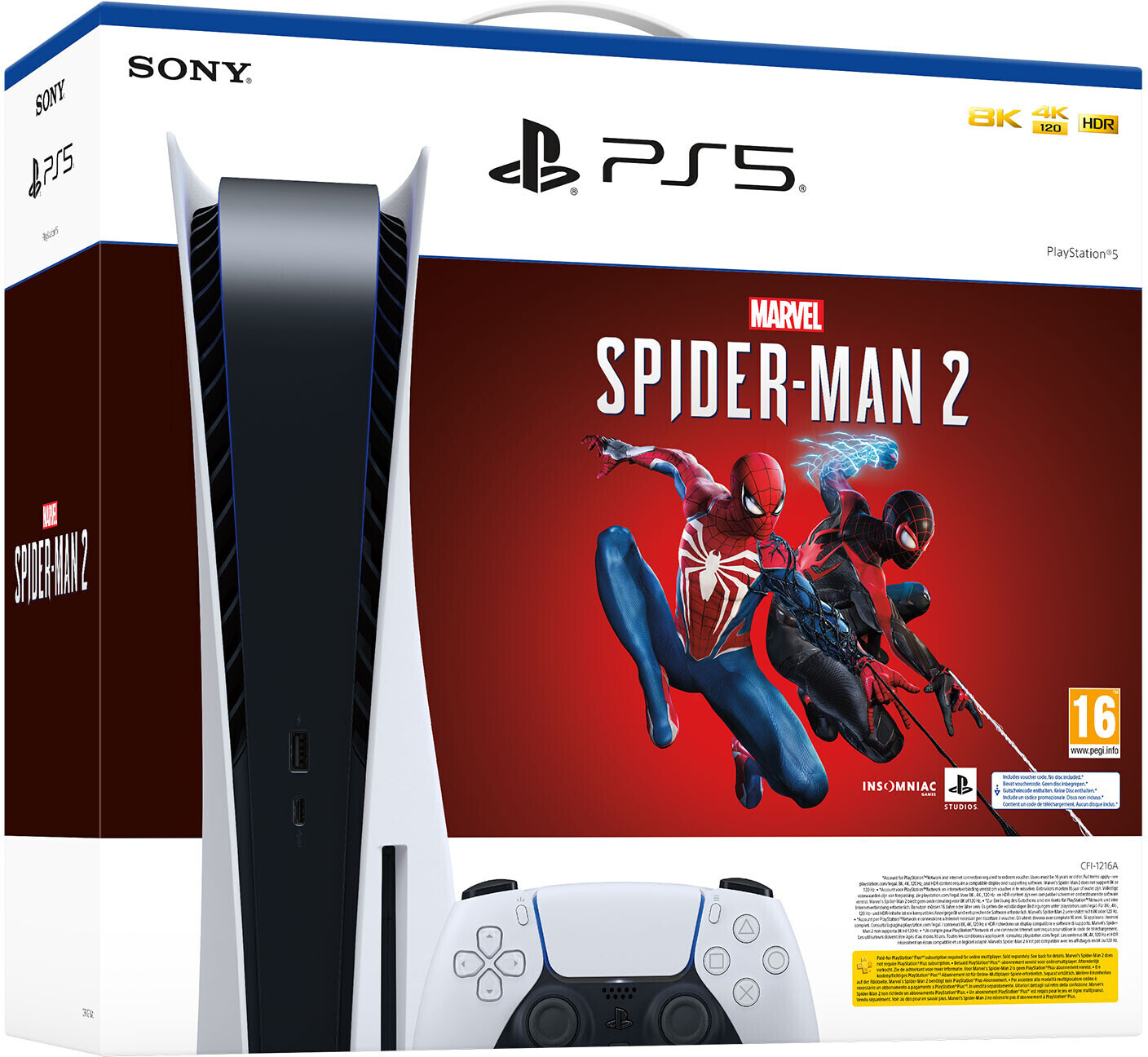 Sony PlayStation 5 Slim (PS5 Slim) Marvel's Spider-Man 2